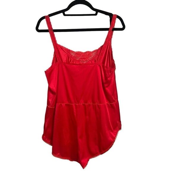 Vintage Olga Pinup Style Red Teddy - Picture 3 of 6